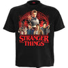 HAWKINS HEROES - Front Print T-Shirt Black