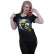 THE SIMPSONS - MARGE WITCH - Boatneck Cap Sleeve Top Black