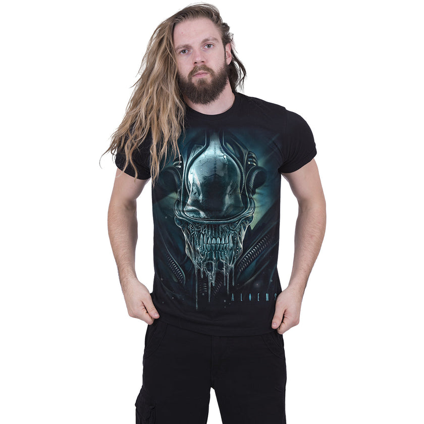 ALIEN - XENO MORPHE - T-shirt Imprimé Avant Noir