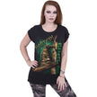 HARRY POTTER - SLYTHERIN HAT - Boatneck Cap Sleeve Top Black