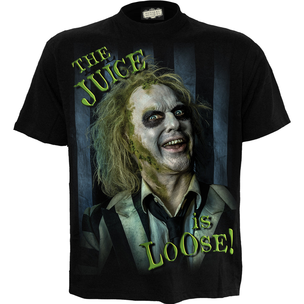 BEETLEJUICE 2 - JUICE IS LOOSE - T-shirt Imprimé Avant Noir