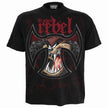 TAZ - OLD SCHOOL REBEL - Front Print T-Shirt Black