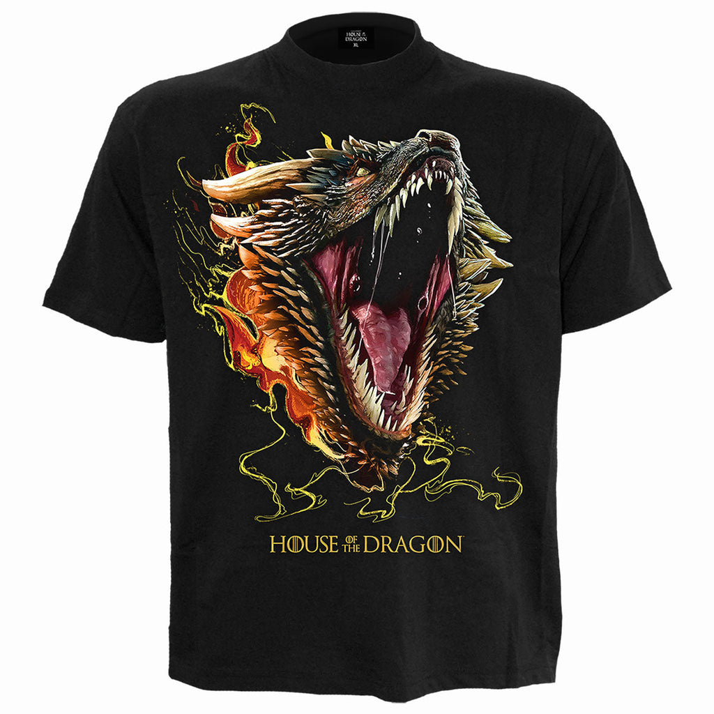HOD 2 - DROGON - Camiseta Estampada Delantera Negra