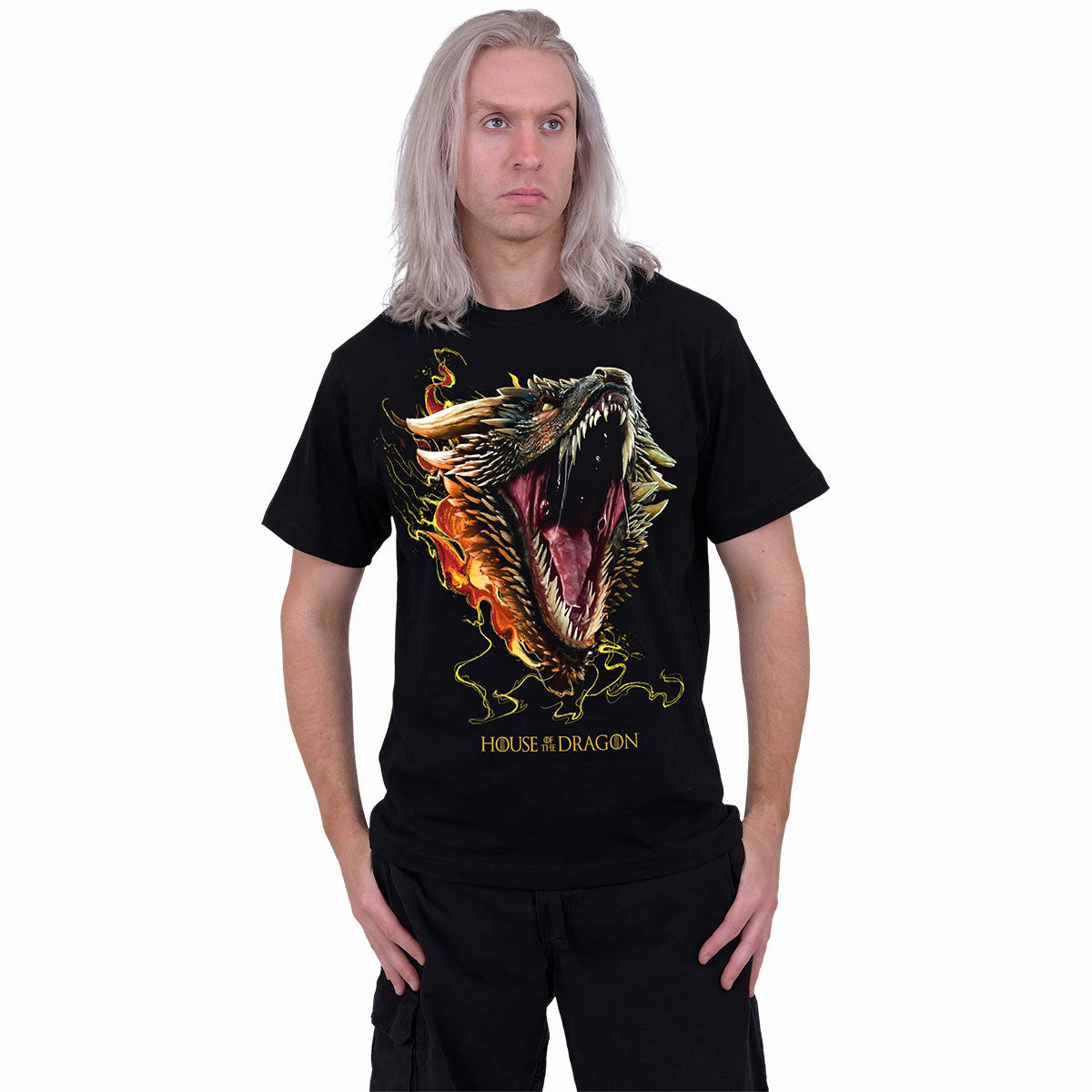 HOD 2 - DROGON - Camiseta Estampada Delantera Negra