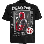 DEADPOOL - BOCETOS DE LOBEZNO - Camiseta Negra