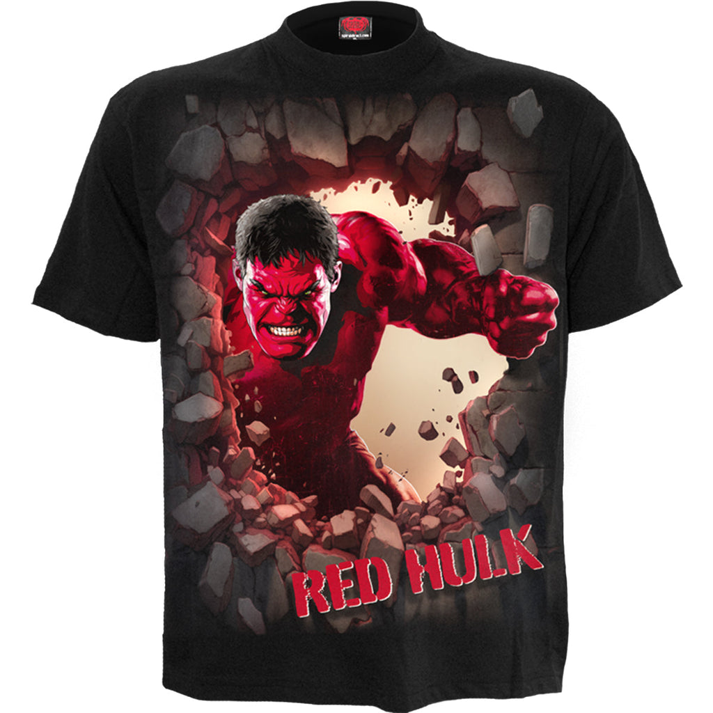CAPTAIN AMERICA - RED HULK - T-shirt Imprimé Avant Noir