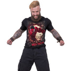 CAPTAIN AMERICA - RED HULK - T-shirt Imprimé Avant Noir