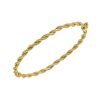 Elements Gold Rope Twist Bangle