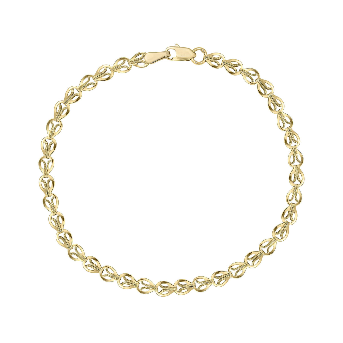 Elements Gold Stampato Link Chain Bracelet