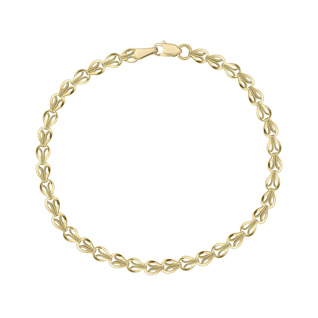 Elements Gold Stampato Link Chain Bracelet