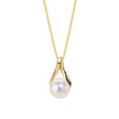 Elements Gold Freshwater Pearl Twist Pendant