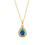 Elements Gold Opal Doublet Teardrop Pendant