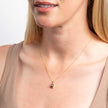 Elements Gold Sugarloaf Cut Chocolate Moonstone Pendant