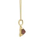 Elements Gold Sugarloaf Cut Chocolate Moonstone Pendant