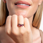 Elements Gold Semi-Precious Cluster Ring