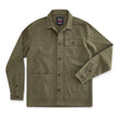 Granby twill overshirt in Military Green