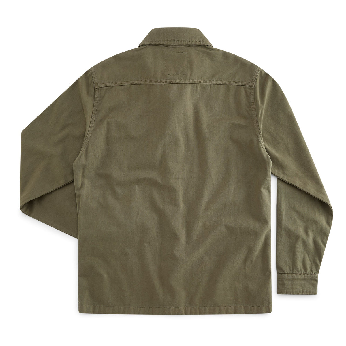 Granby twill overshirt in Military Green