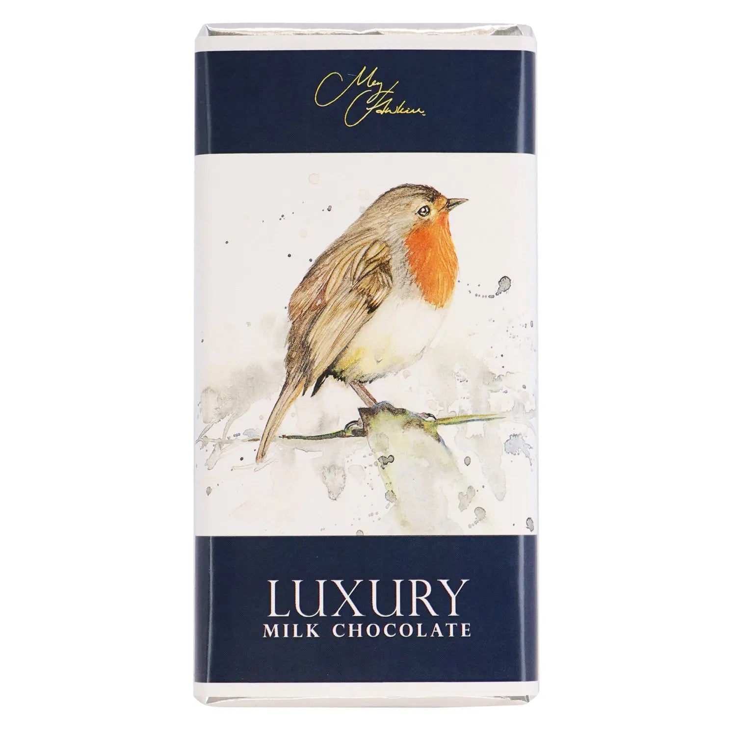 Meg Hawkins Robin design milk chocolate bar