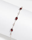 Garnet Bracelet in Sterling Silver
