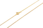 17.5" (45cm) Gold Plated Diamond Ball Chain