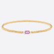 Gold Beaded Birthstone Bracelet