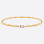 Gold Beaded Birthstone Bracelet