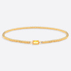 Gold Beaded Birthstone Bracelet