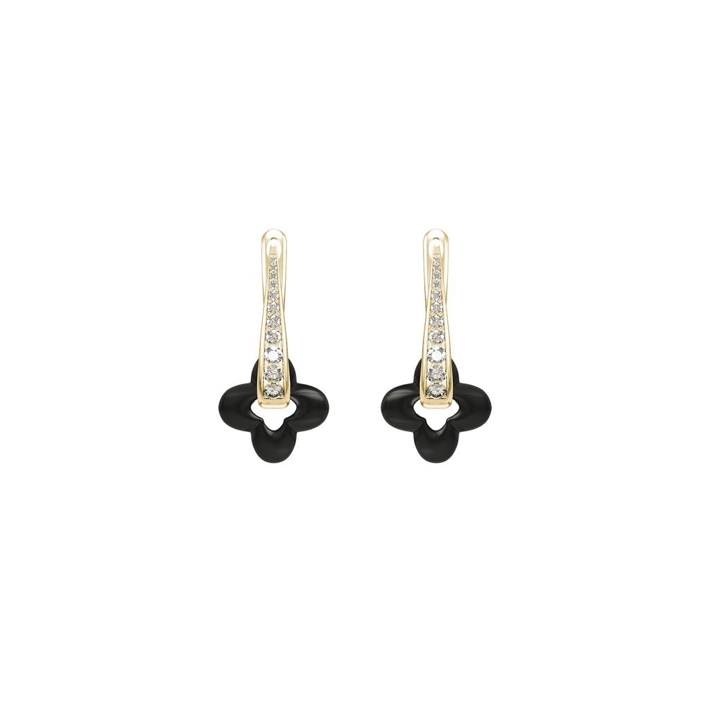 Golden Clover Earrings