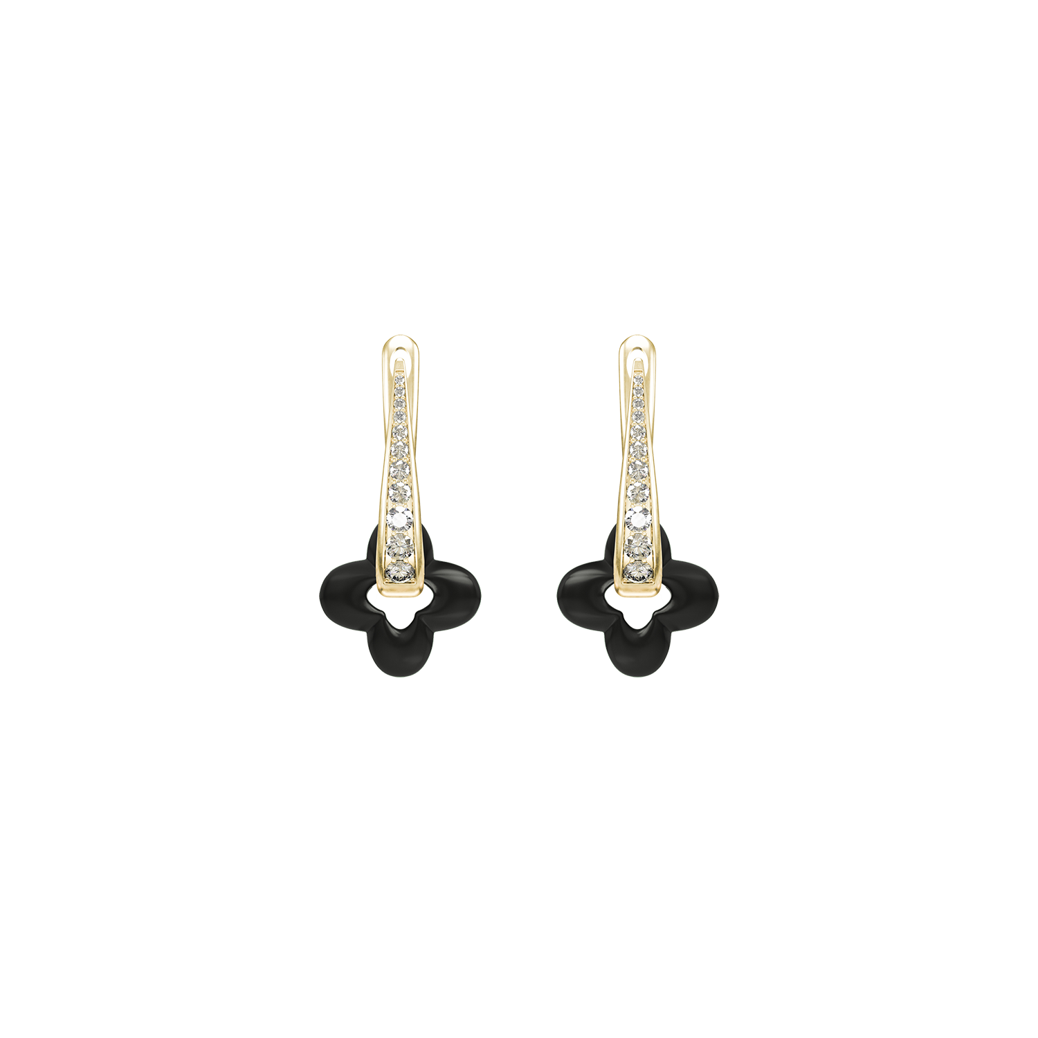 Golden Clover Earrings
