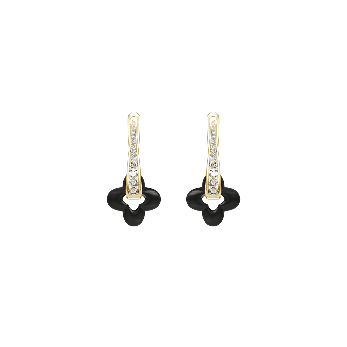 Golden Clover Earrings
