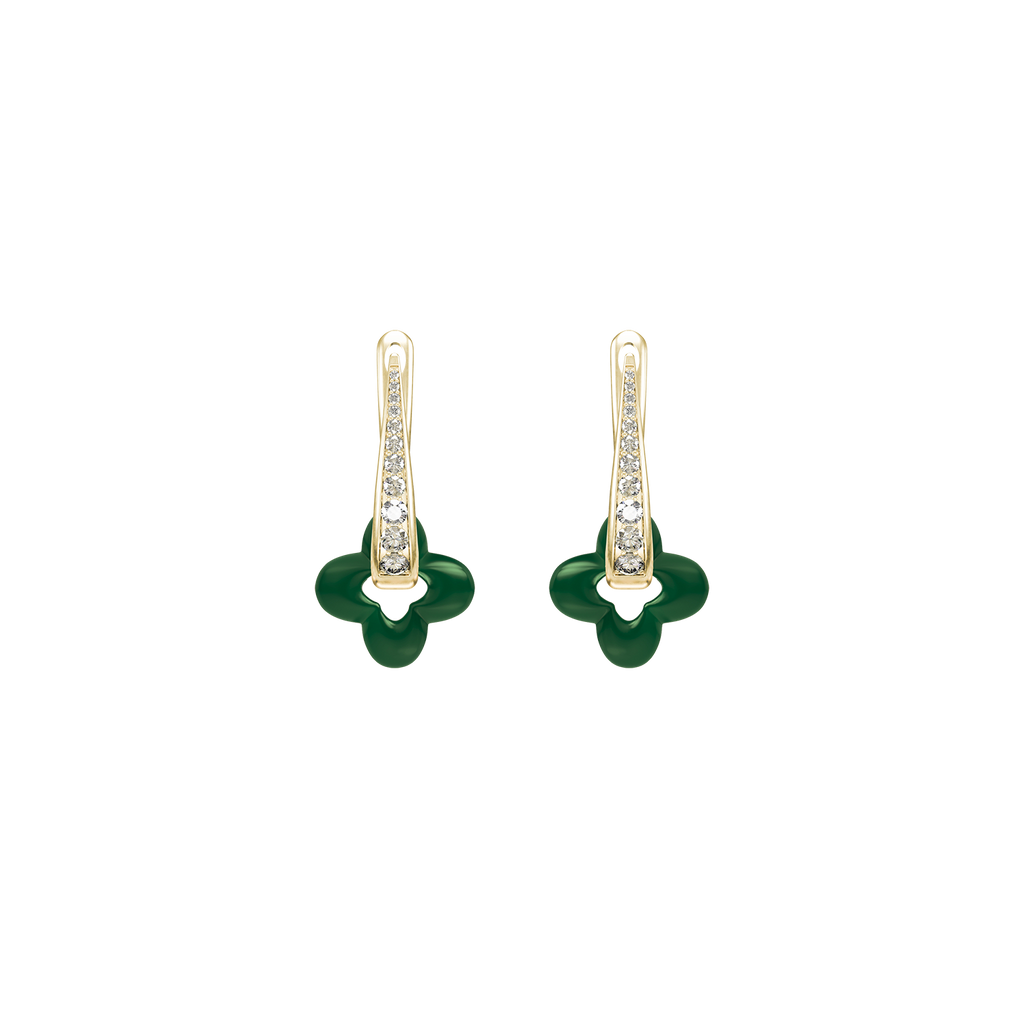 Golden Clover Earrings