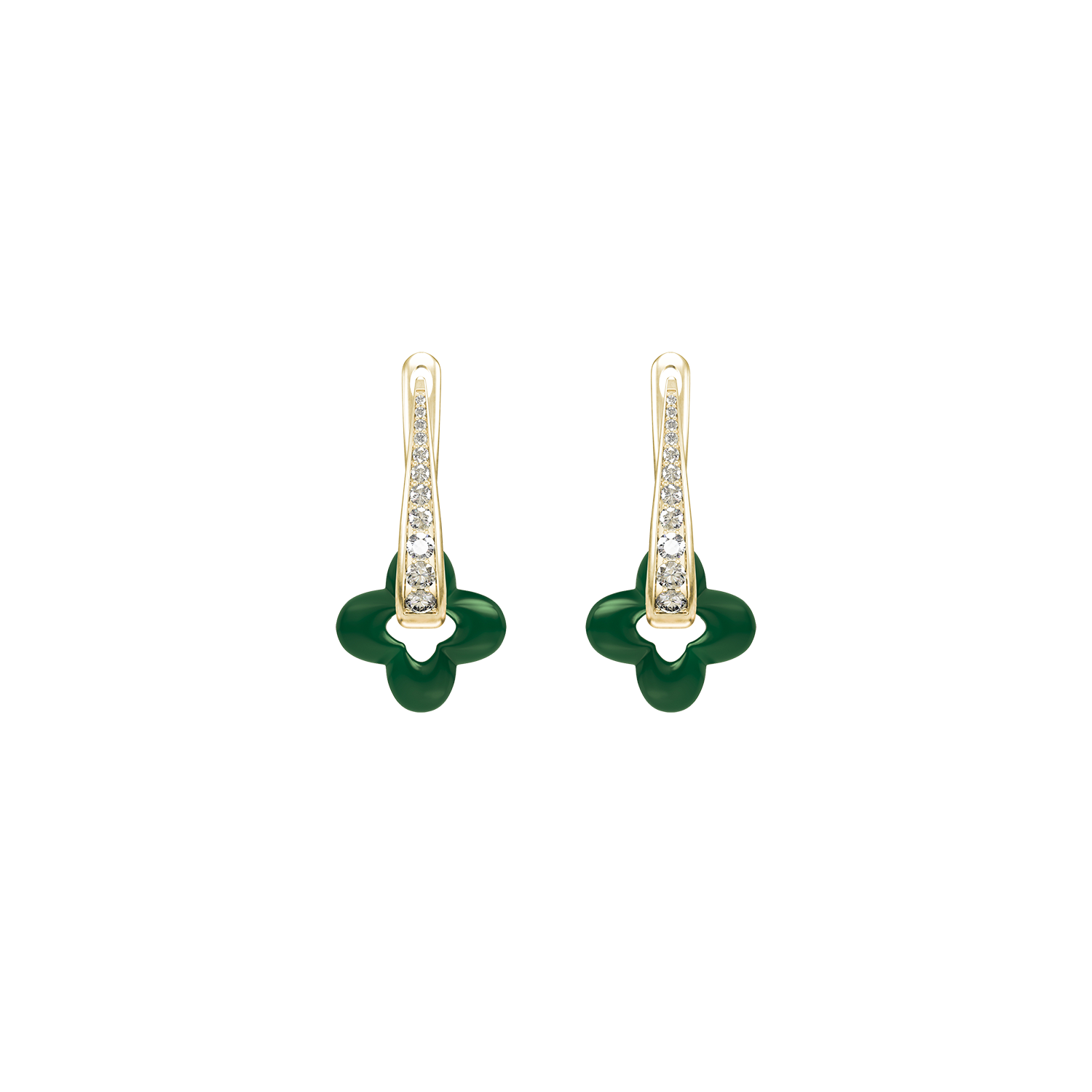 Golden Clover Earrings