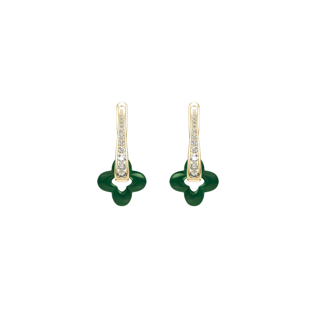 Golden Clover Earrings