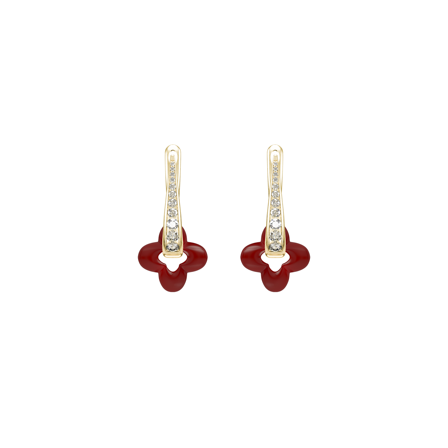 Golden Clover Earrings