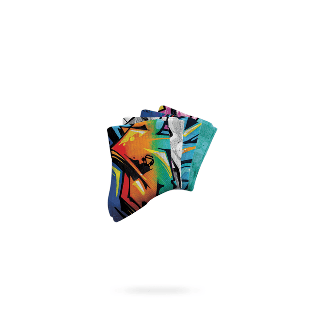 Graffiti Low Cut Crew Socks