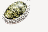 Green Amber Quintessence Pendant