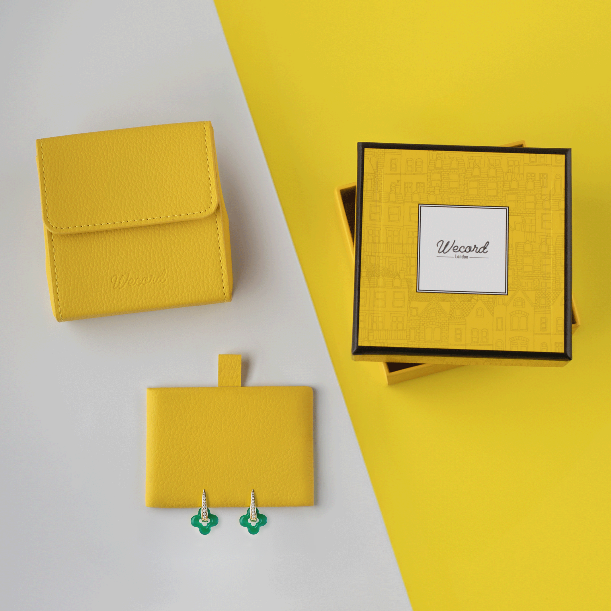 Golden Clover Earrings