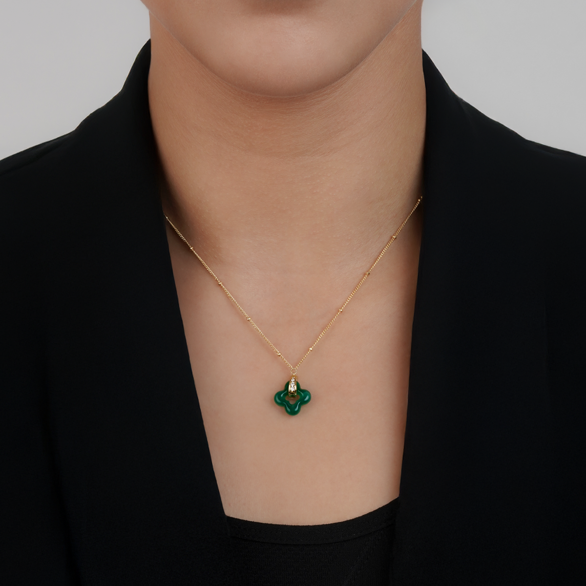 Golden Clover Necklace