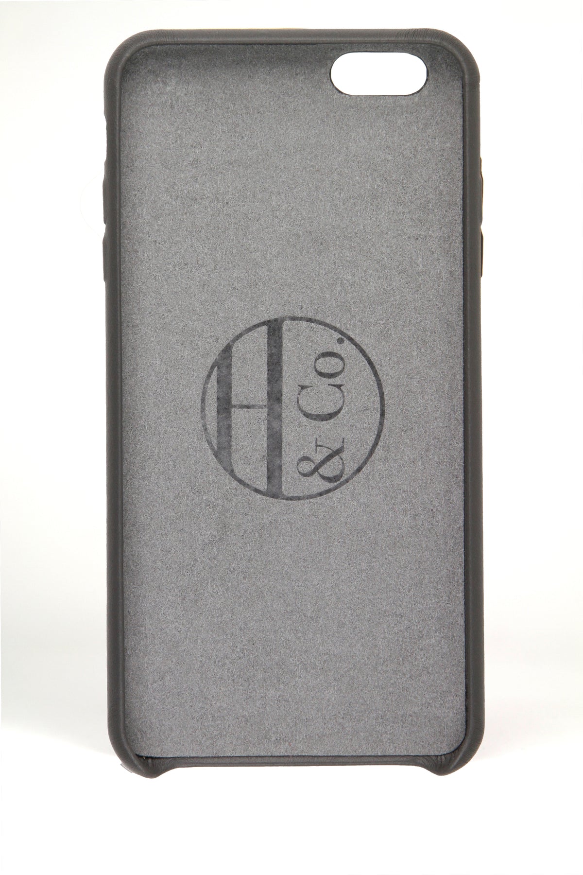 iPhone 6 Plus Case, Grey Leather