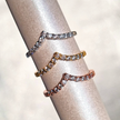 Wishbone Curved Eternity Ring in 18k Gold Vermeil
