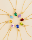 Emerald Pendant Necklace in 18k Gold Vermeil