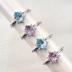 Bague Estelle lavande améthyste en argent sterling