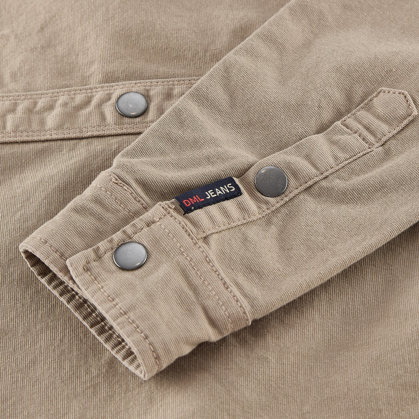 Hartford casual shirt in Stone