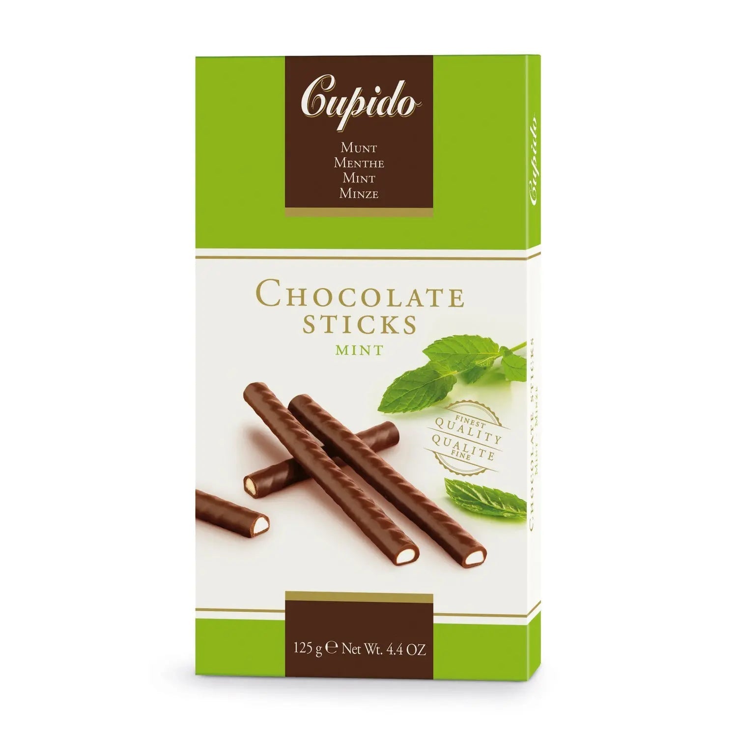 Cupido dark chocolate mint sticks