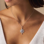 Heidi North Star Birthstone Necklace | 925 Sterling Silver