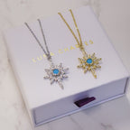 Heidi North Star Birthstone Necklace | 925 Sterling Silver
