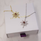 Heidi North Star Birthstone Necklace | 925 Sterling Silver