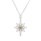 Heidi North Star Birthstone Necklace | 925 Sterling Silver