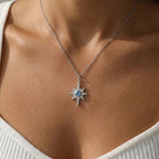 Heidi North Star Birthstone Necklace | 925 Sterling Silver