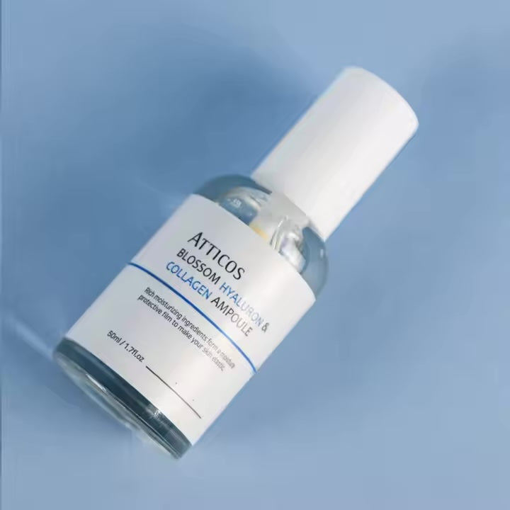 Blossom Atticos 50ml Hyaluronic Acid and Collagen Skincare Serum OEM ODM Face Targeted Ingredients